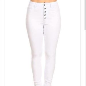 Women’s White Hammer Button-Fly Jeans Size 11